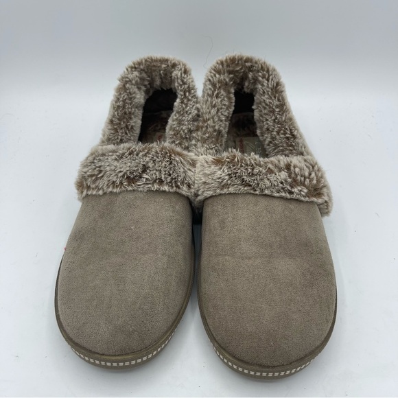 Skechers Womens Cozy Campfire cali Slip On Slippers Dark Taupe Sz 8 memory foam - Picture 2 of 6